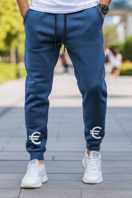 HouseOfCommon Solid Men Blue Track Pants