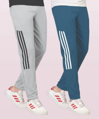 CLOTVIN TREND Striped Men Grey Track Pants