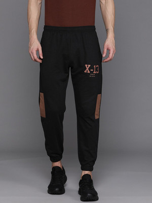 HRX by Hrithik Roshan Colorblock Men Black Track Pants