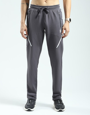 Rock.it Solid Men Grey Track Pants