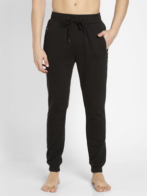 JOCKEY AM02 Super Combed Cotton Rich Solid Men Black Track Pants