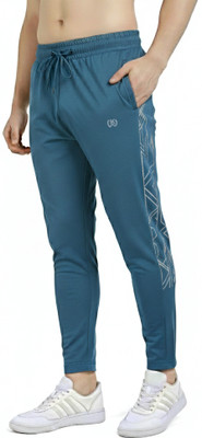 KWINGS Solid Men Blue Track Pants
