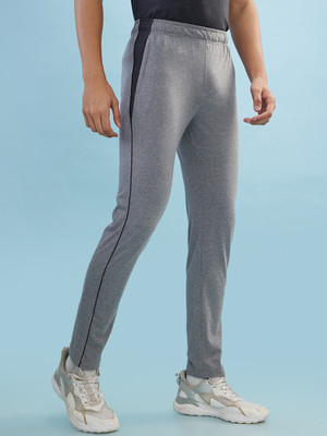 Hint Solid Men Grey Track Pants