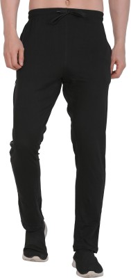 Indian Pride Solid Men Black Track Pants