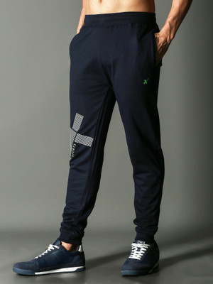 HRX by Hrithik Roshan Printed Men Blue Track Pants