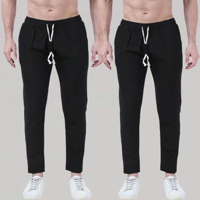 Mariyam Fashion Solid Men Black Track Pants