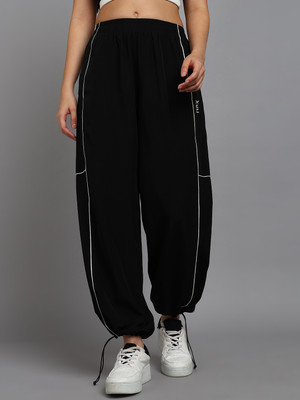 HRX by Hrithik Roshan Solid Women Black Track Pants