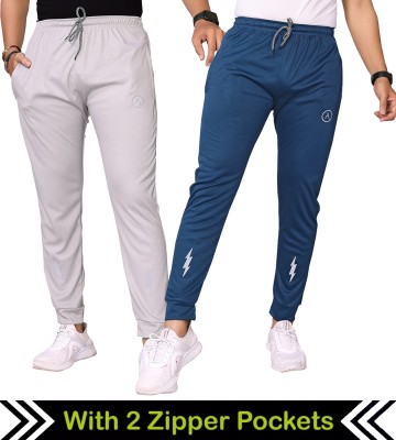 Kashvi Printed Men Blue, Grey Track Pants