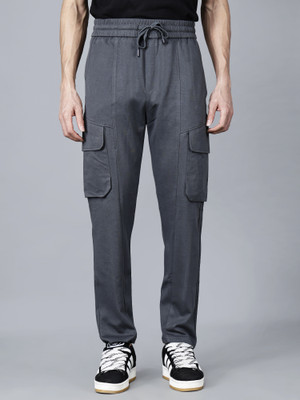 Fort Collins Solid Men Grey Track Pants