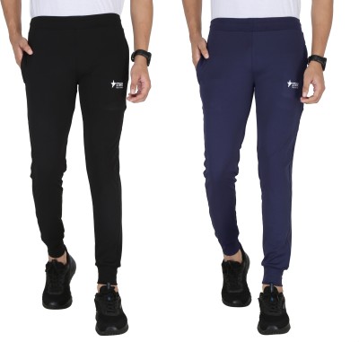 STAR THE VISION Solid Men Black, Blue Track Pants