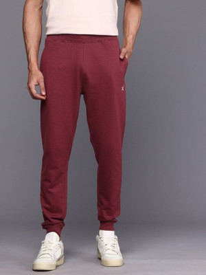 HRX by Hrithik Roshan Solid Men Maroon Track Pants