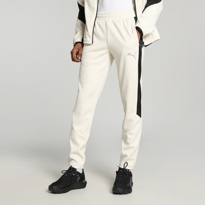 PUMA Solid Men White Track Pants