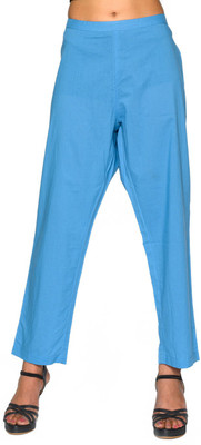 Amadore Solid Women Blue Track Pants