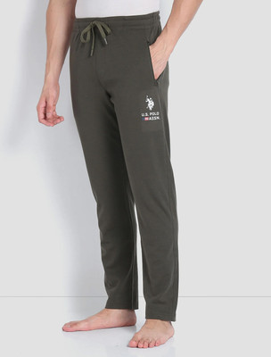 U.S. POLO ASSN. Solid Men Green Track Pants