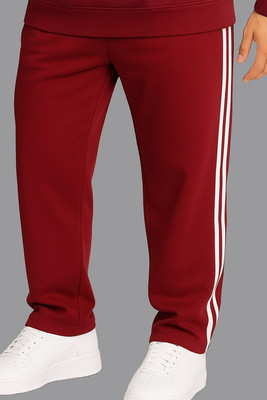 VIshalknitwears Striped Men Maroon Track Pants