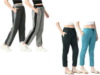 Indistar Printed Women Multicolor Track Pants