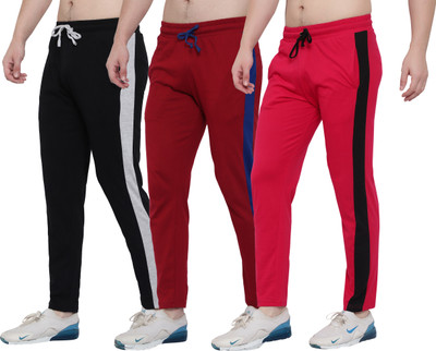 MYOO Striped Men Multicolor Track Pants