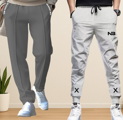 NB NICKY BOY Solid Men Black, Black Track Pants