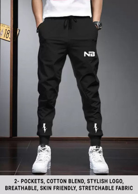 Conway Printed Men Black Track Pants