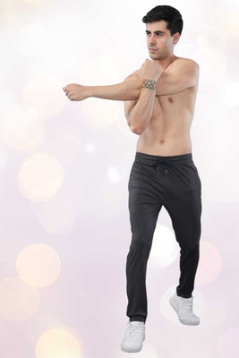 BREVITI Solid Men Grey Track Pants
