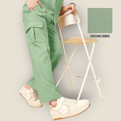 INDICLUB Solid Men Light Green Track Pants