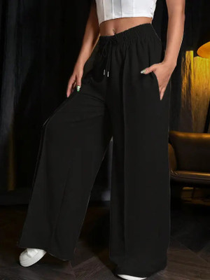 Priyansh Enterprises Solid Women Black Track Pants