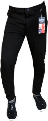 imtraders Solid Men Black Track Pants