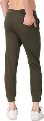 JAKCOM Solid Men Dark Green Track Pants