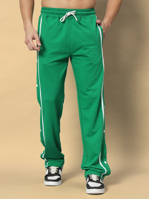 WEARDUDS Self Design Men Green Track Pants