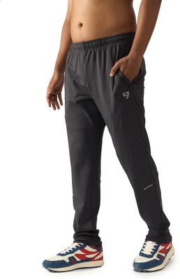 SG Solid Men Grey Track Pants