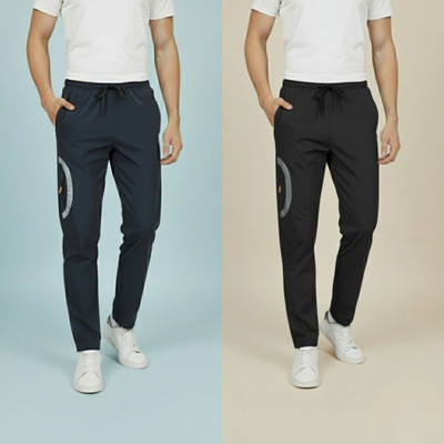 MH Fashiowear Solid Men Blue Track Pants