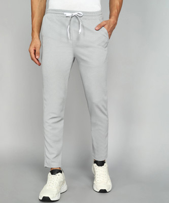 GLITO Solid Men Grey Track Pants