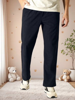 Kesaria Textile Company Solid Men Blue Track Pants