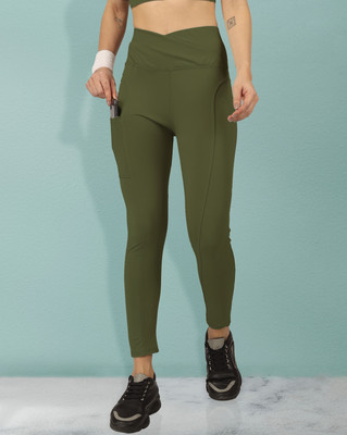 BEYOGINI Solid Women Green Track Pants