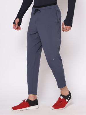 DIDA Solid Men Grey Track Pants
