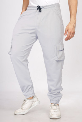 HONEST ENTERPRISEE Solid Men Grey Track Pants