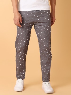 V-MART Printed Men Grey Track Pants