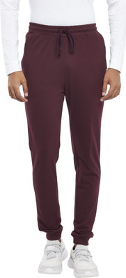 Ajile By Pantaloons Solid Men Maroon Track Pants