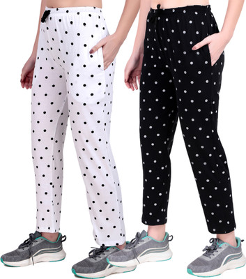 JECKWARD Polka Print Women Multicolor Track Pants