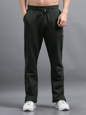 ARDEUR Self Design Men Olive Track Pants