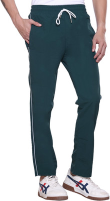 Leebonee Solid Men Dark Green Track Pants