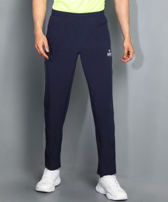 Pace International Printed Men Dark Blue Track Pants