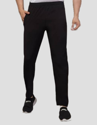 M2kFASHION Solid Men Black Track Pants