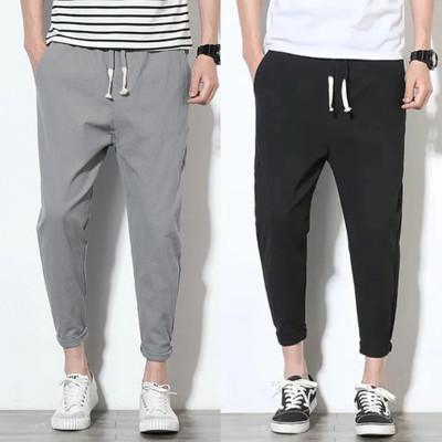Duooble Solid Men Grey, Black Track Pants