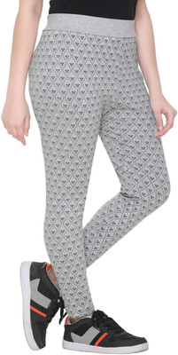 HouseOfCommon Solid, Striped Women Grey Track Pants