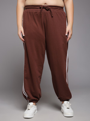 MKH Solid Women Brown Track Pants