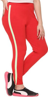Weboasis Solid Women Red Track Pants