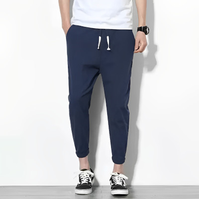 CHITRA STYLE Solid Men Dark Blue Track Pants