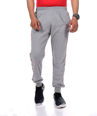 Zeffit Solid Men Grey Track Pants