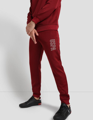 U.S. POLO ASSN. Printed Men Red Track Pants